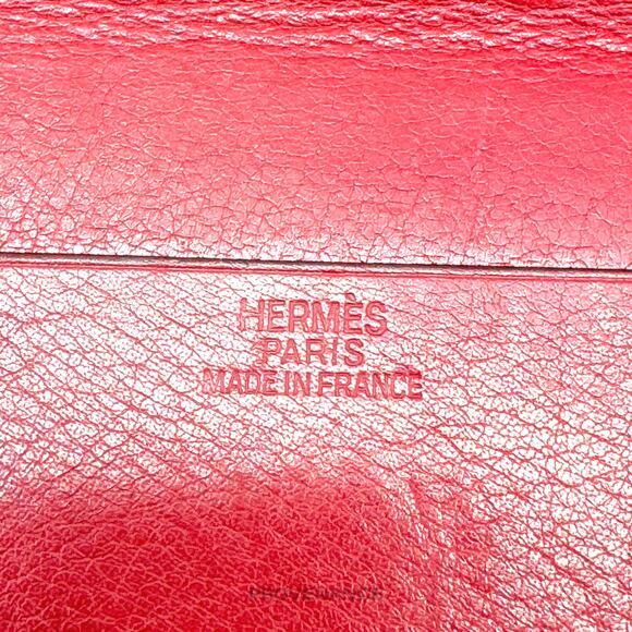 🔴 Hermès CardholderWallet - Red Box Calfskin Leather - Picture 6 of 7
